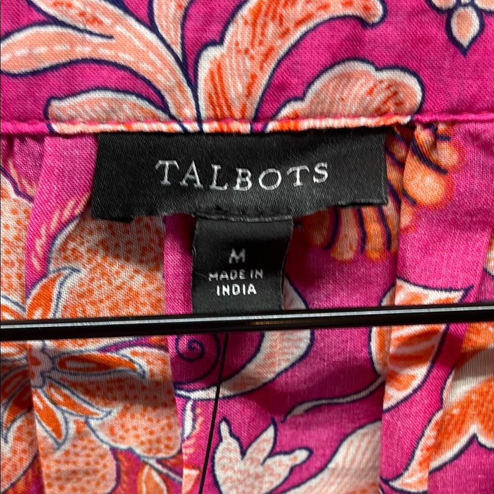 Talbots Pink Long Sleeve Relaxed Tunic - Picture 2 of 7